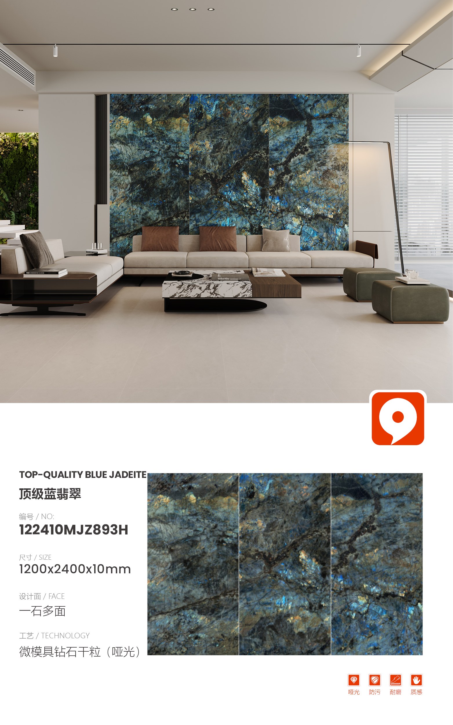 top blue jadeite