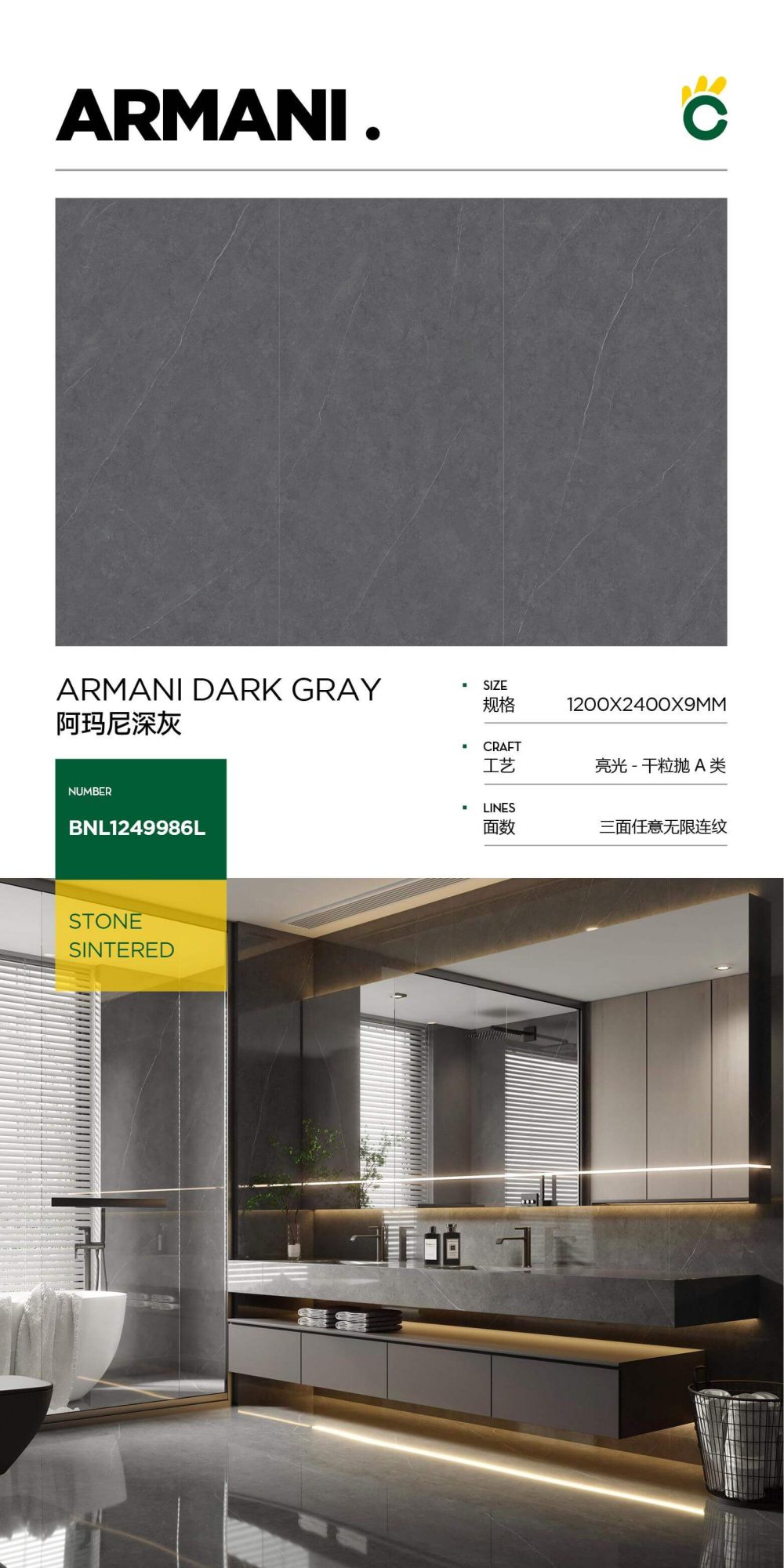 Armani dark gray