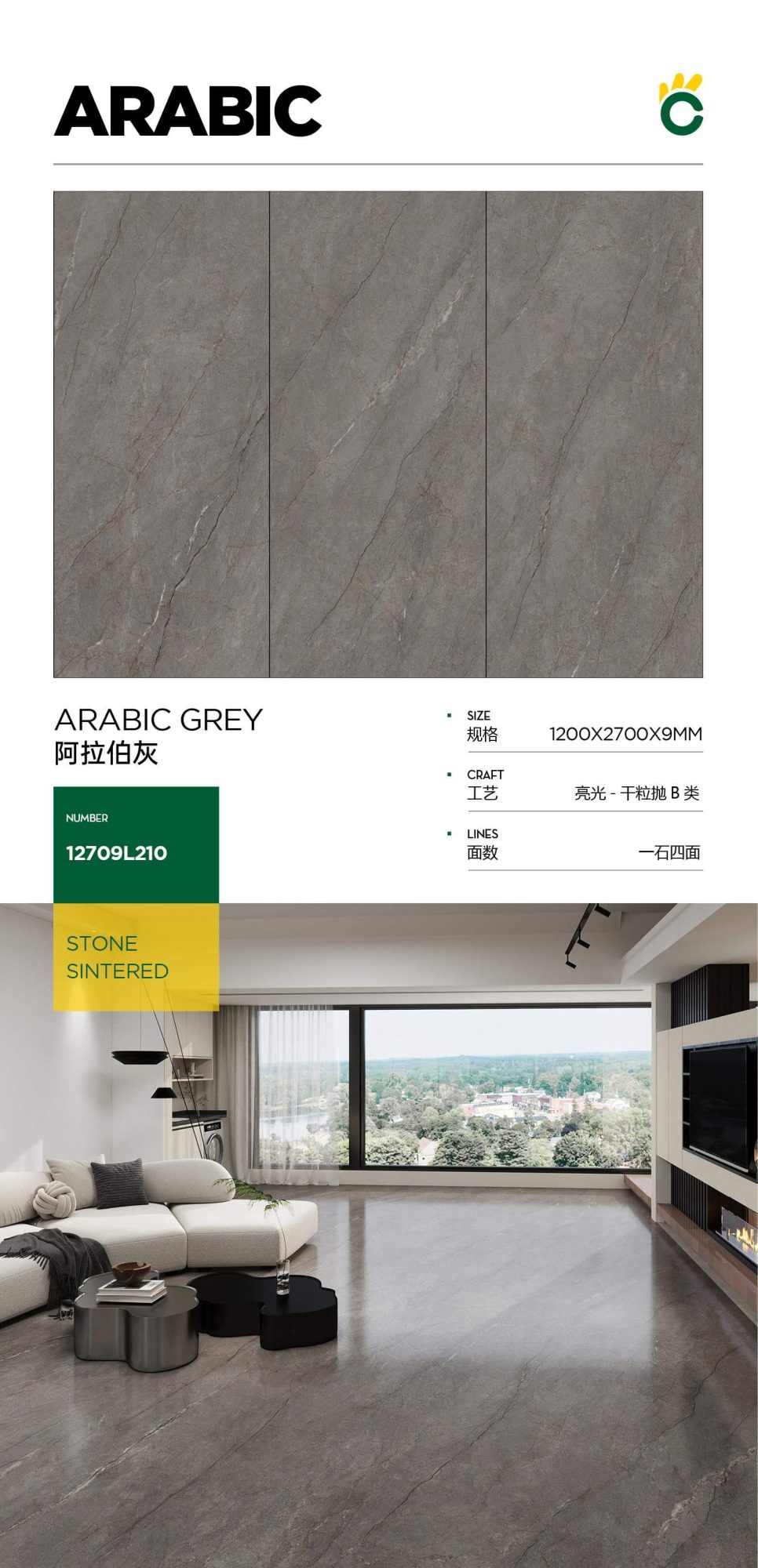 Grigio arabo 12709L210 image 1