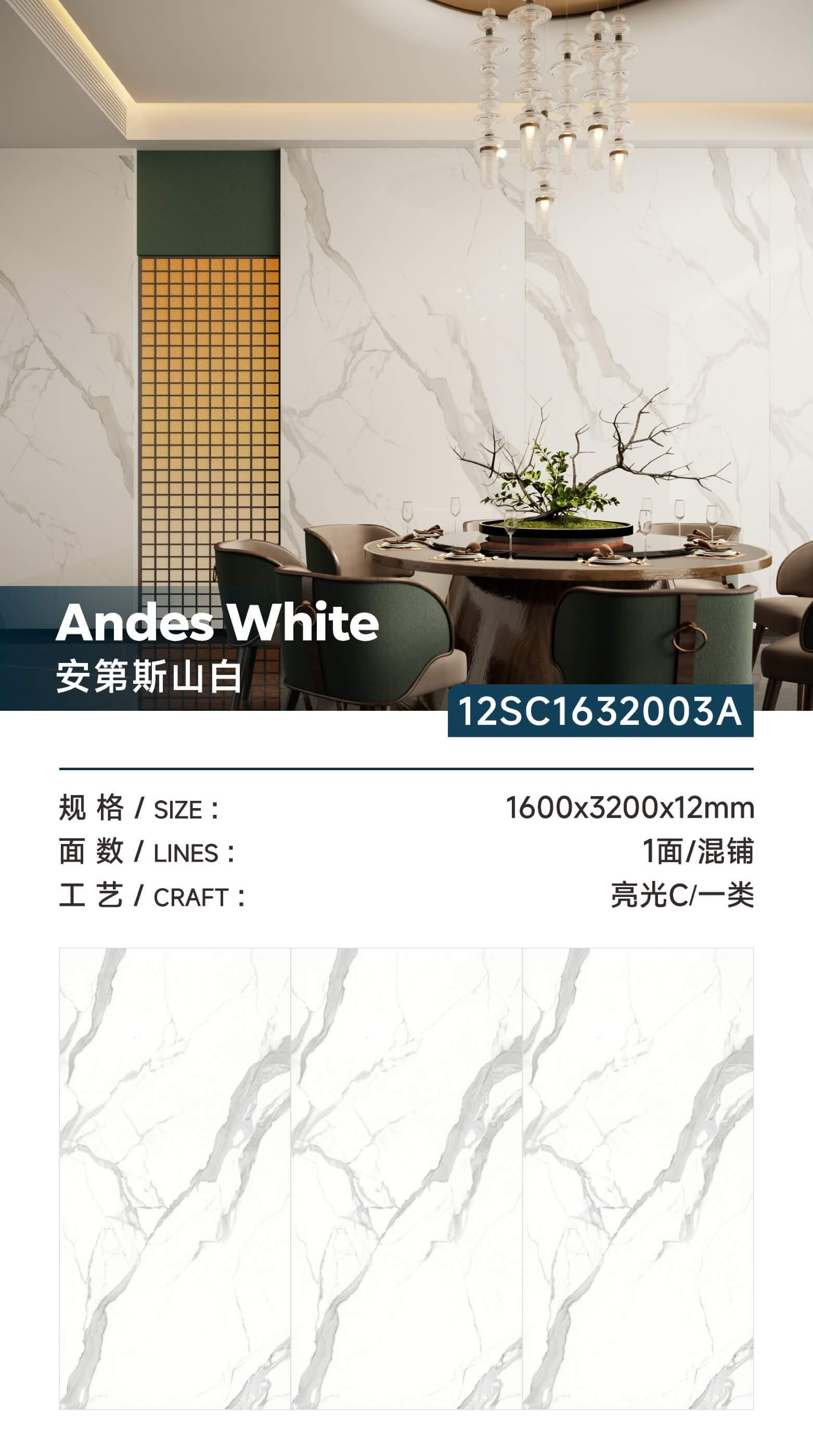 andes white 12SC1632003A image 1