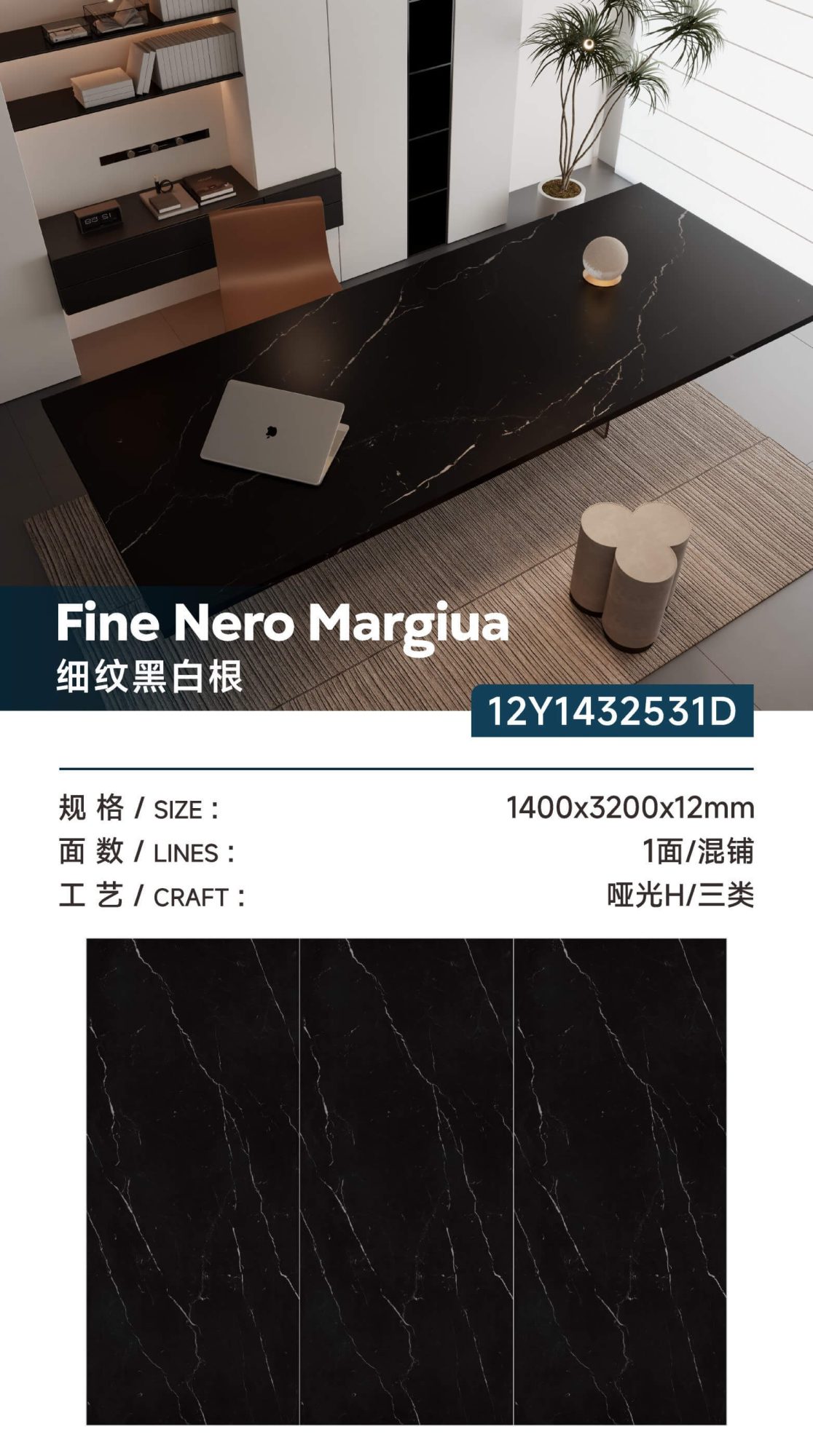 Fine lines black and white roots 12Y1432531D image 1