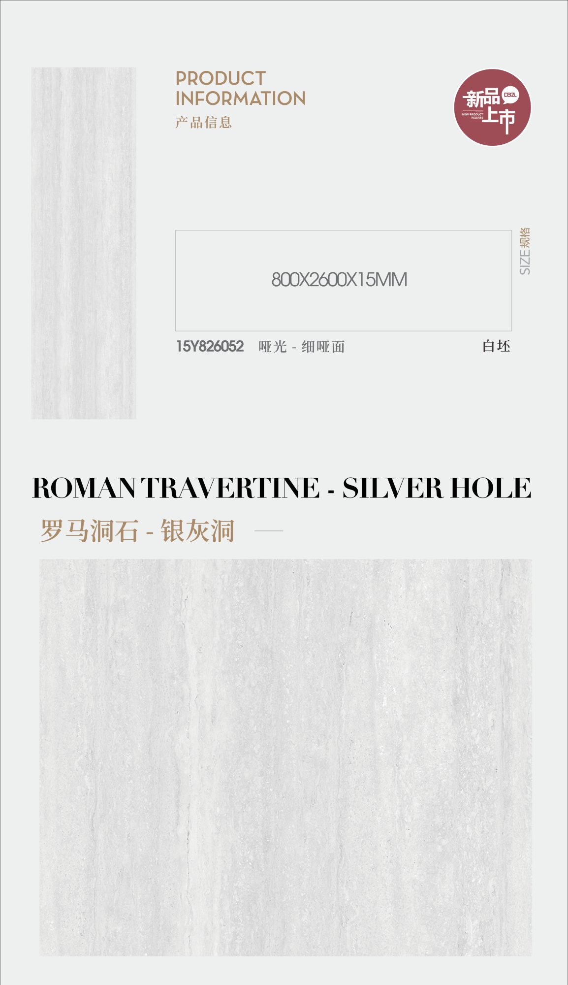 Roman Travertine-Grey Silver Cave 15Y826052 image 1