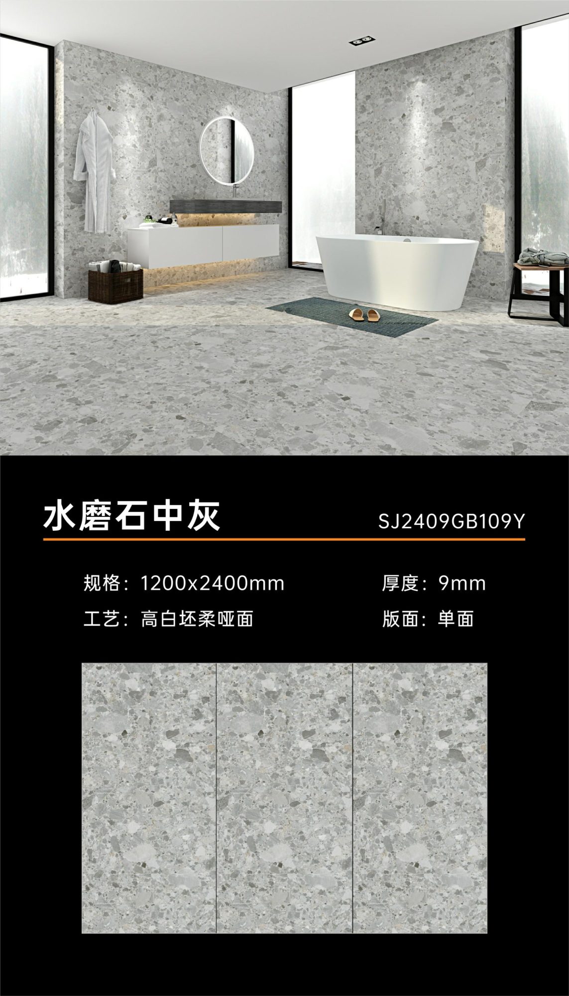 terrazzo grigio medio 2409GB109Y image 1