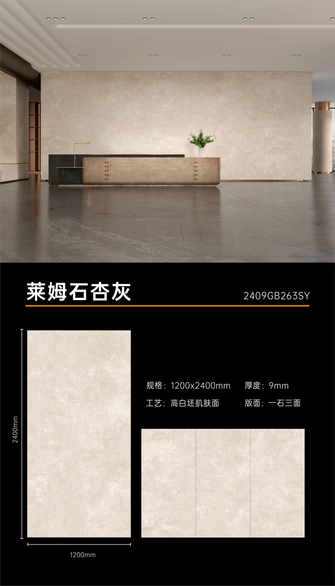 Limestone apricot gray 2409GB263SY  image 1
