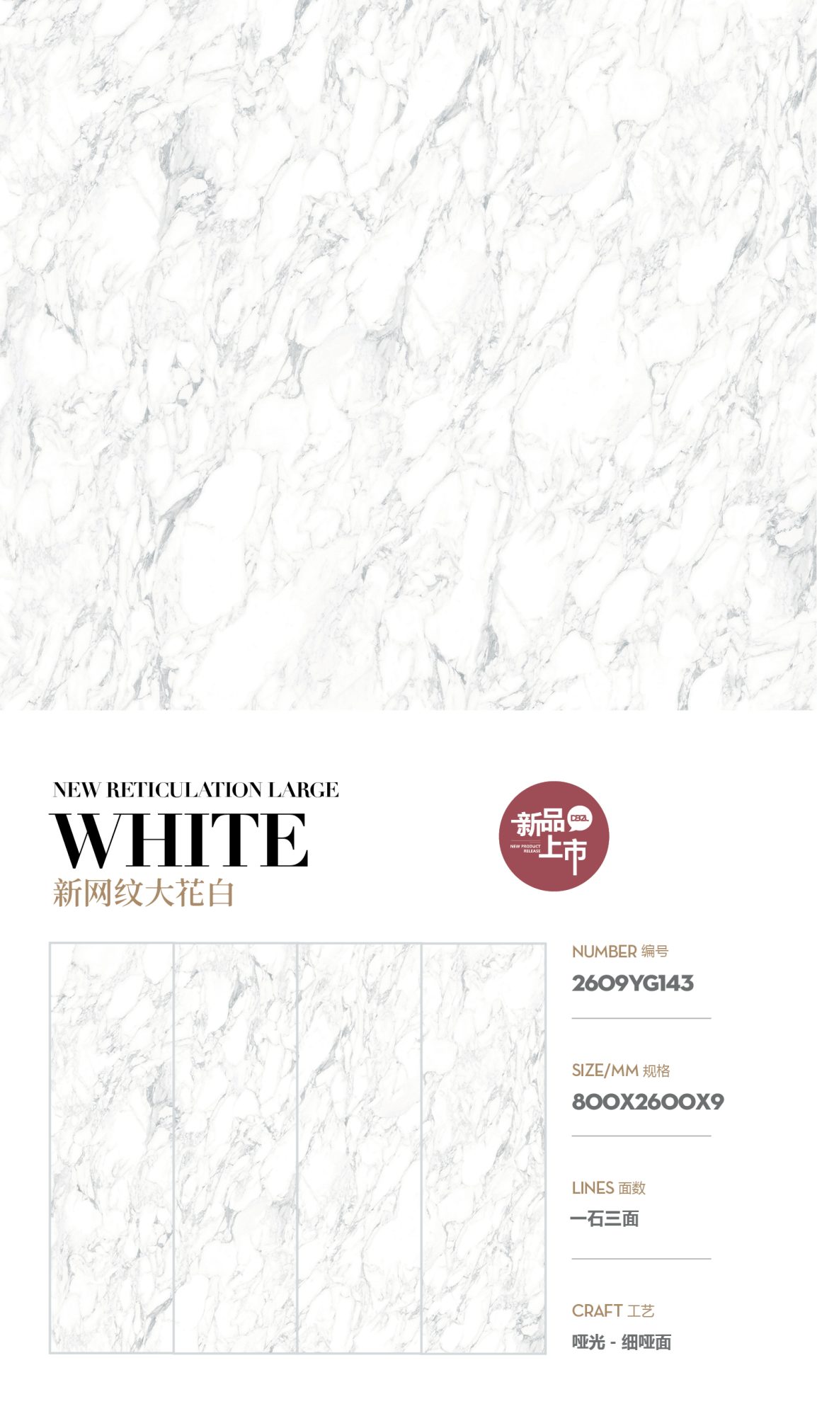 New mesh pattern large white 2609YG143 image 1