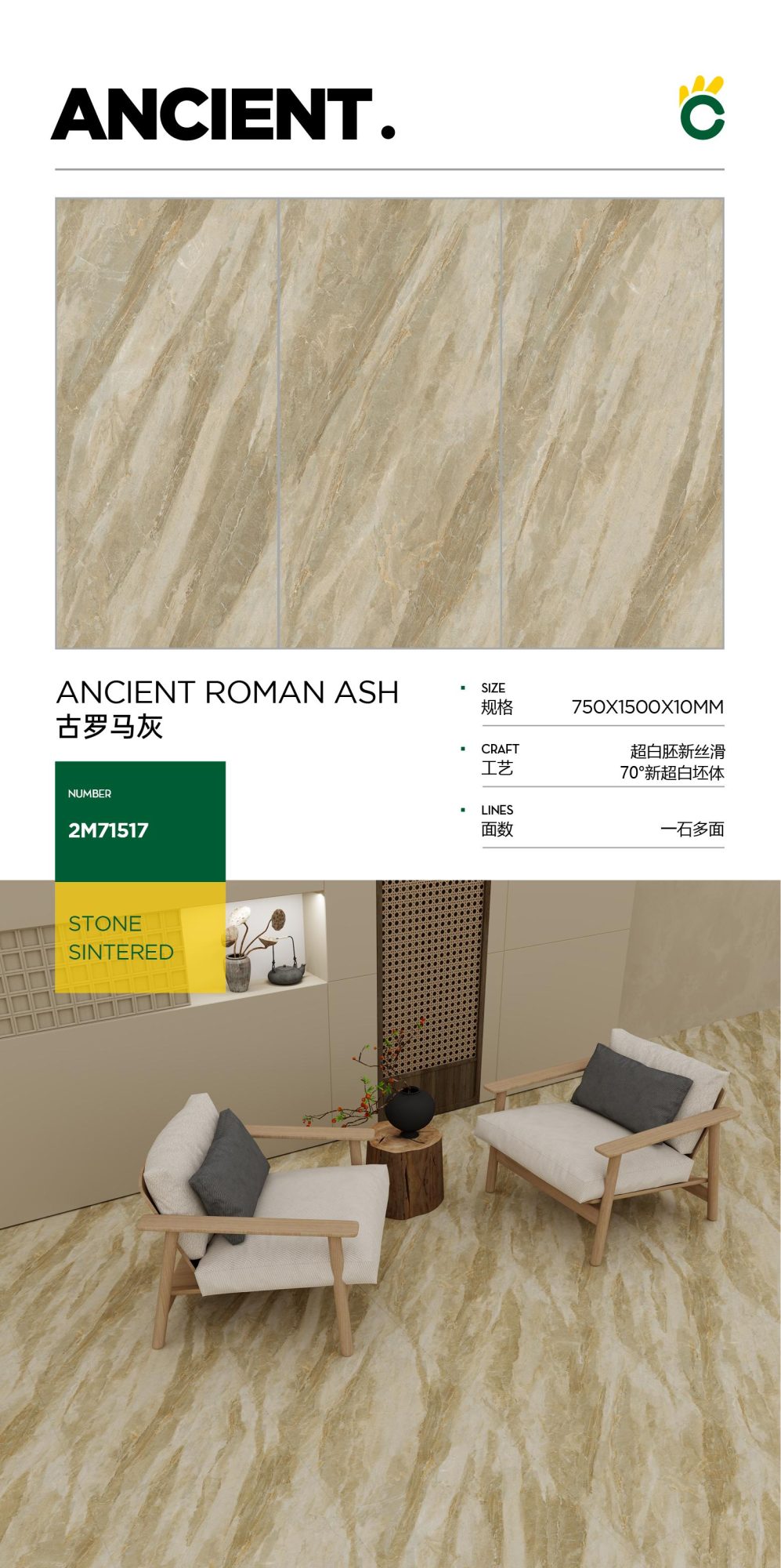 ancient roman gray 2M71517 image 1