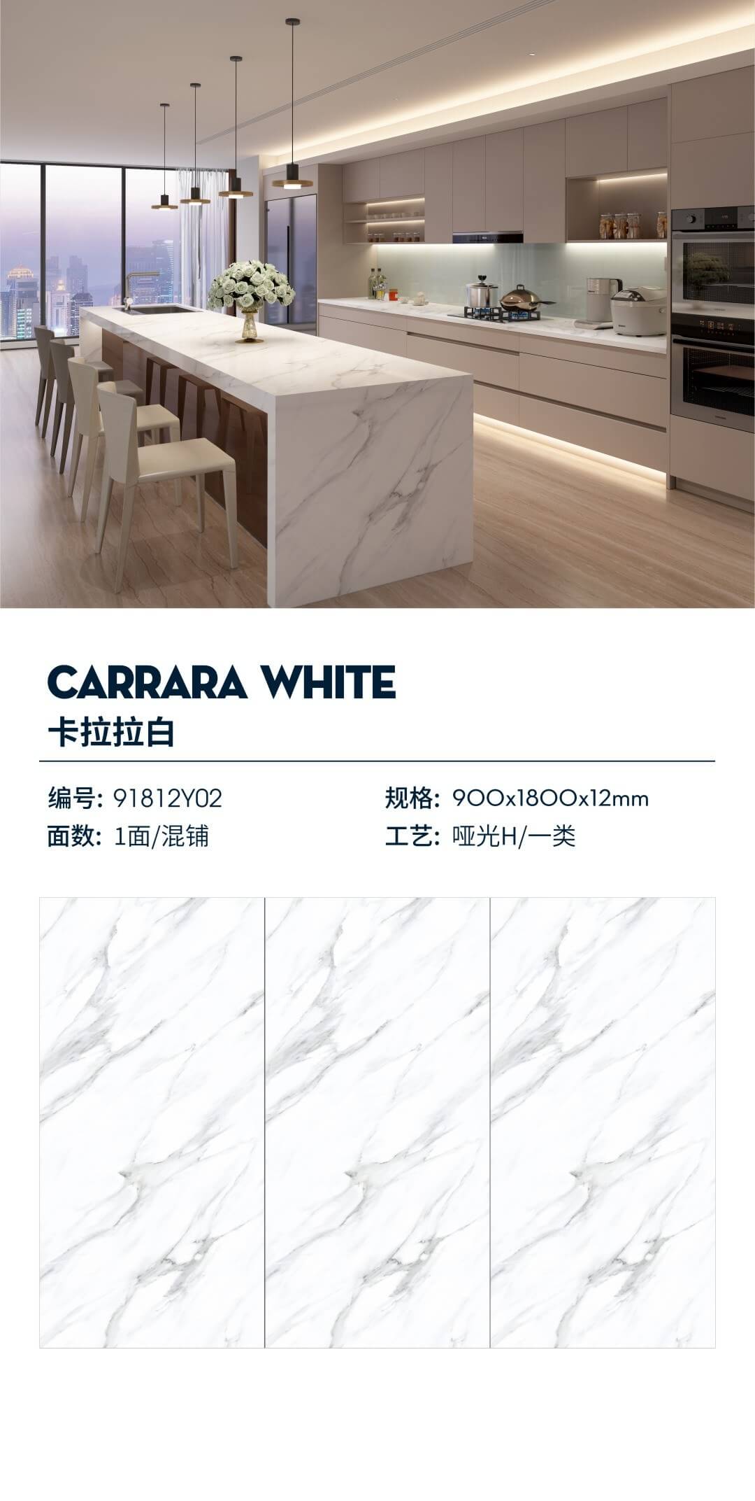 Carrara white 91812Y02 image 1