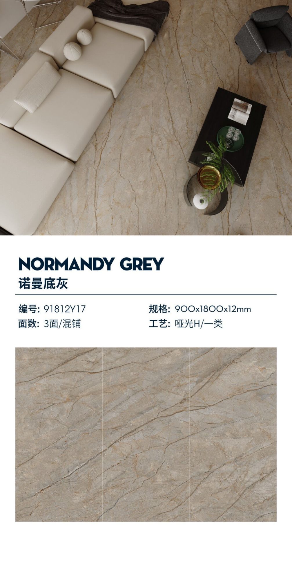 Normandy Gray 91812Y17 image 1