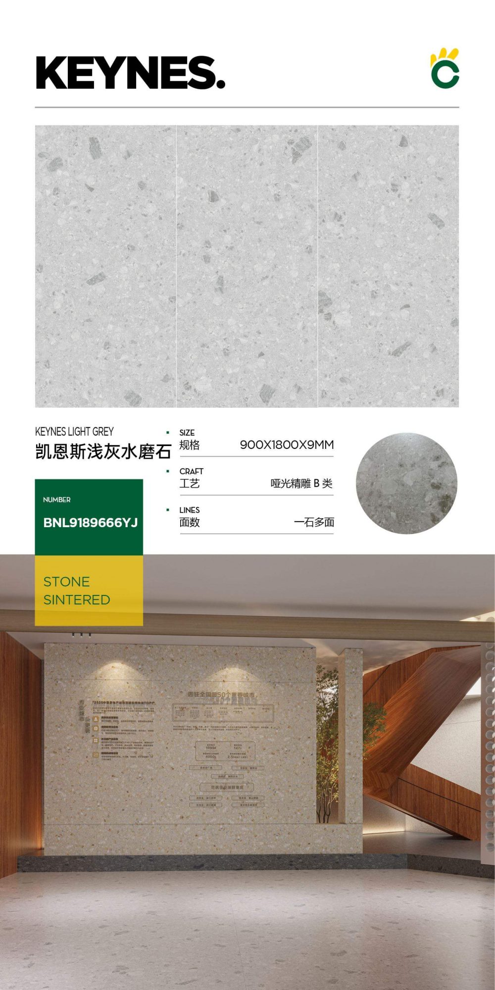 Cairns light gray terrazzo 9189666YJ image 1