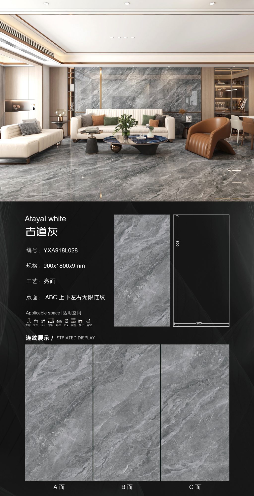 Ancient road gray 918L028 image 1
