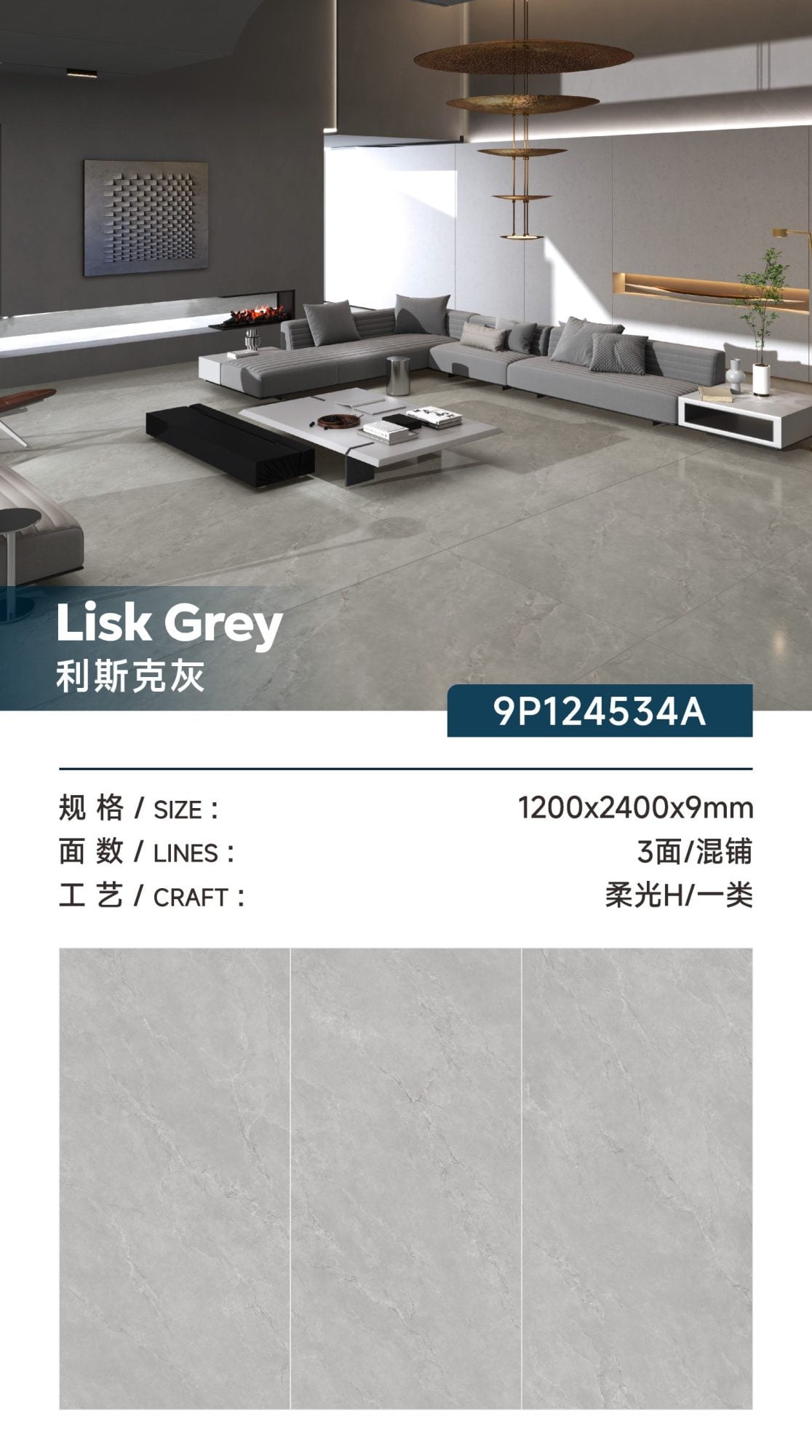 Lisk Gray 9P124534A image 1