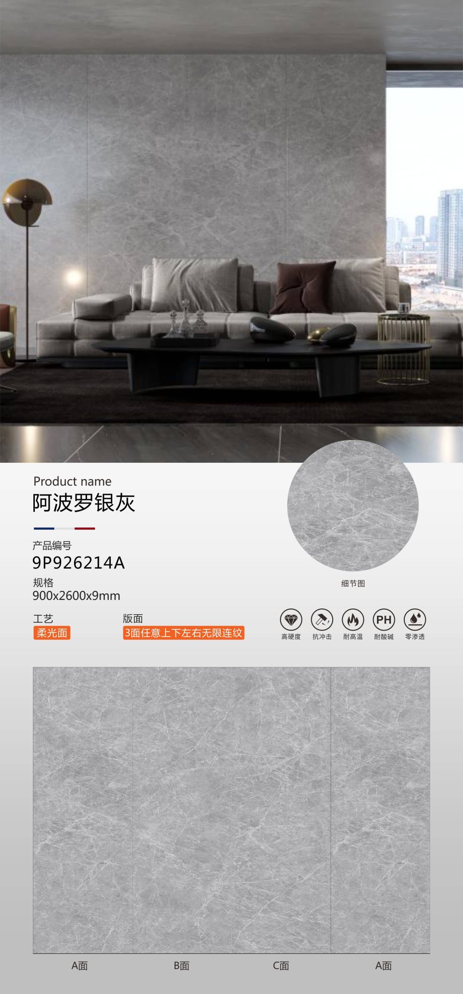 Apollo silver gray 9P926214A image 1