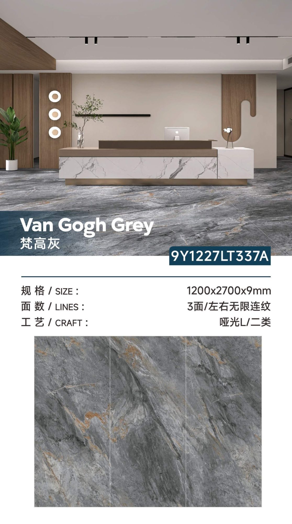 Van Gogh Gray 9Y1227LT337A image 1