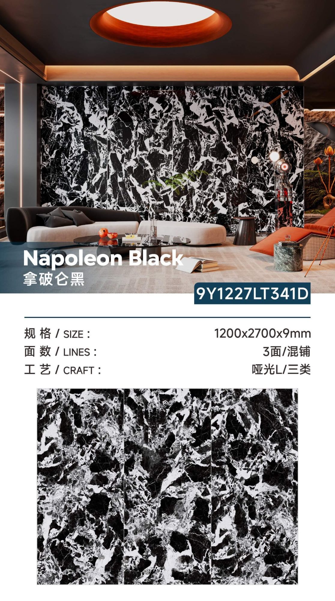 Napoleon black 9Y1227LT341D image 1