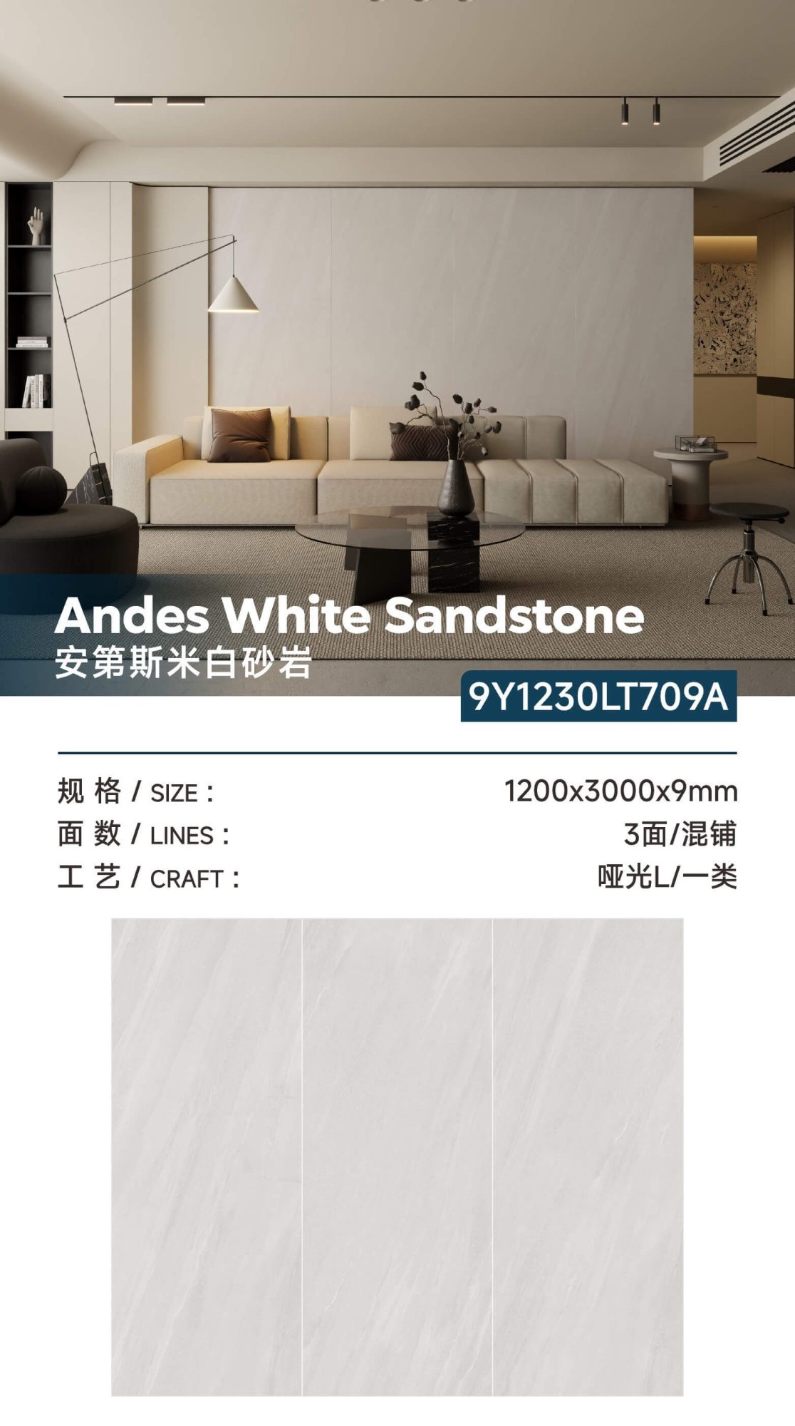 Andean white sandstone 9Y1230LT709A image 1