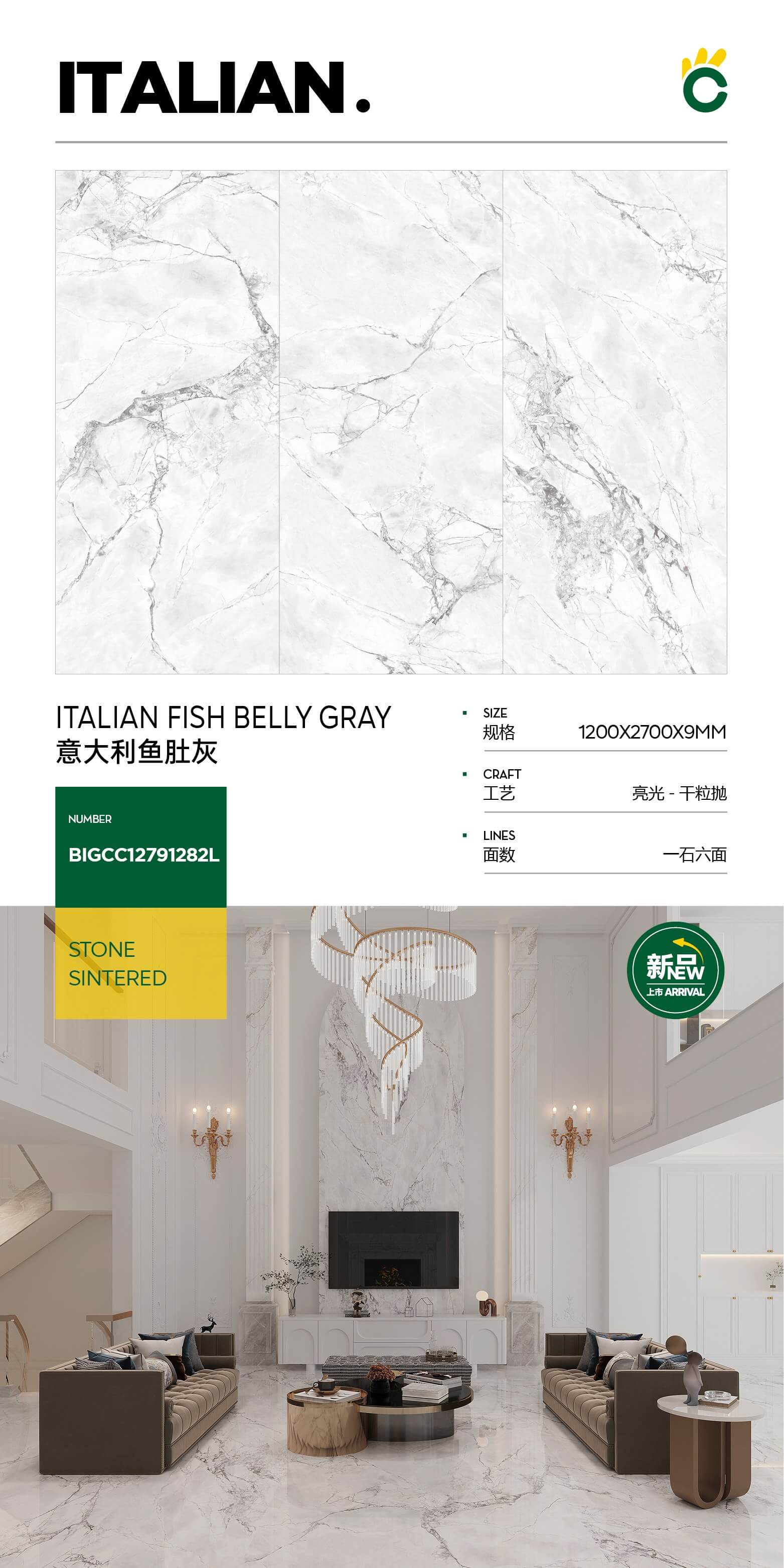 Italian fish maw gray BIGCC12791282L image 1