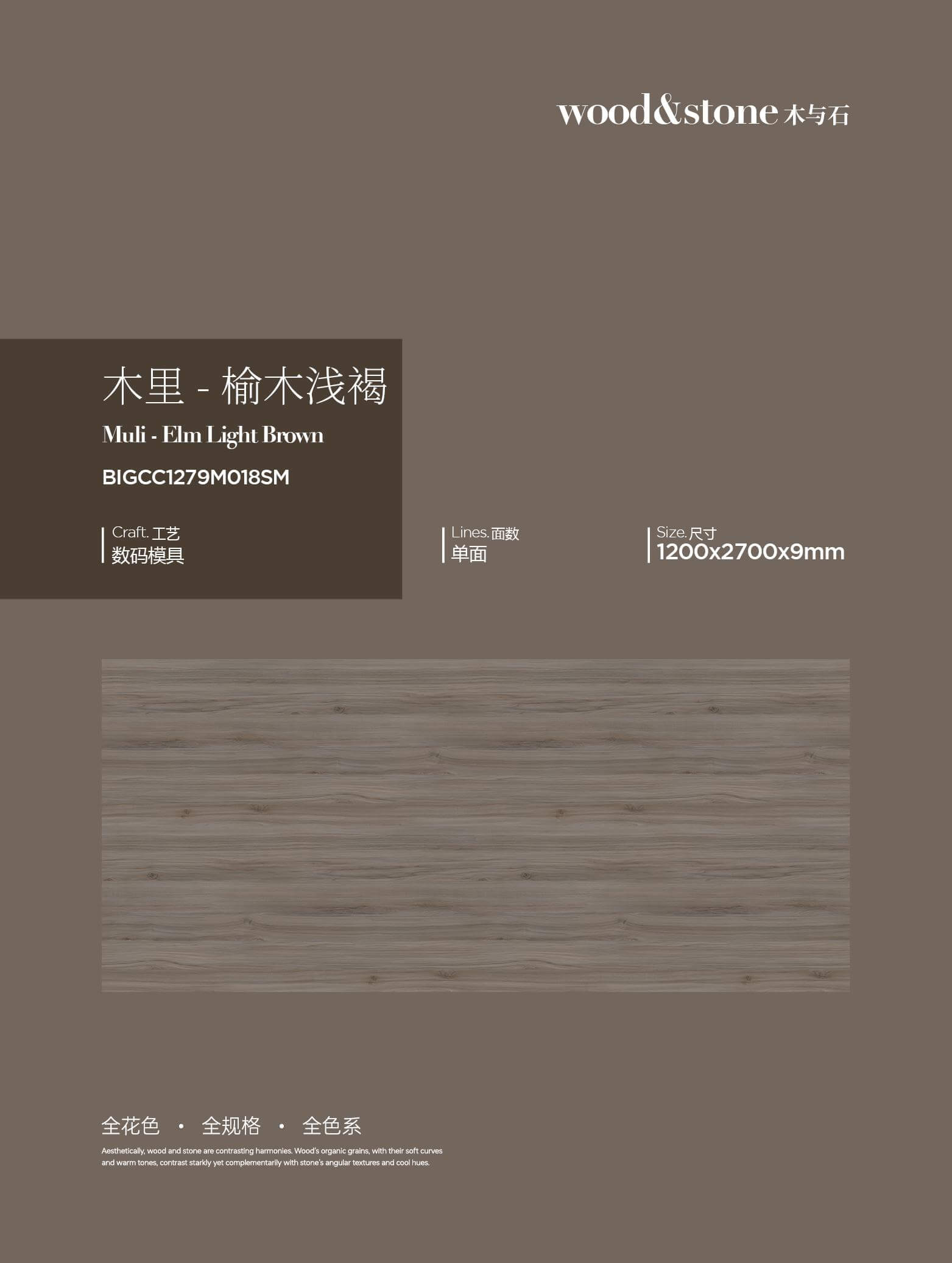 Muli-elm light brown BIGCC1279M018SM image 1