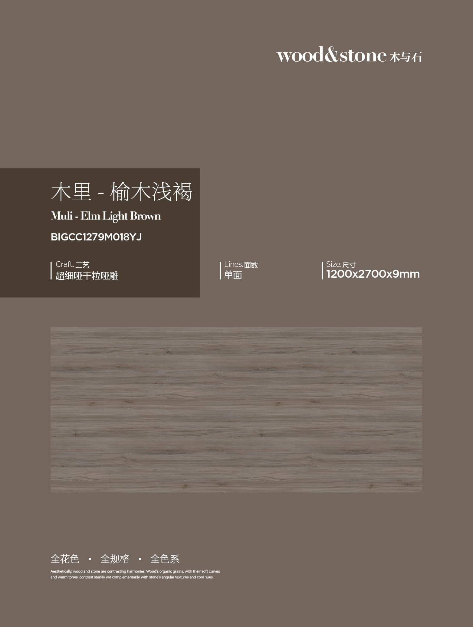 무리 느릅나무 연한 갈색 BIGCC1279M018YJ image 1