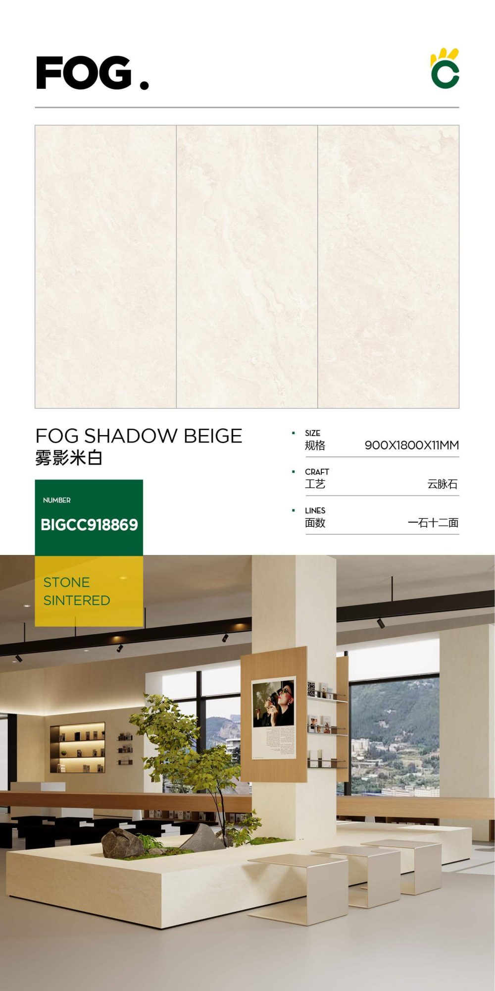 Matte off-white BIGCC918869 image 1