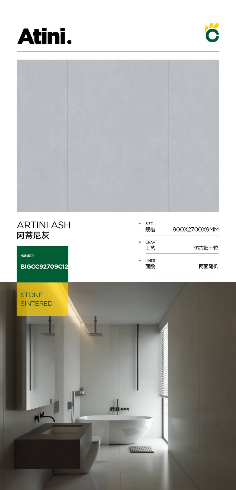 Artini Gray BIGCC92709C12 image 1