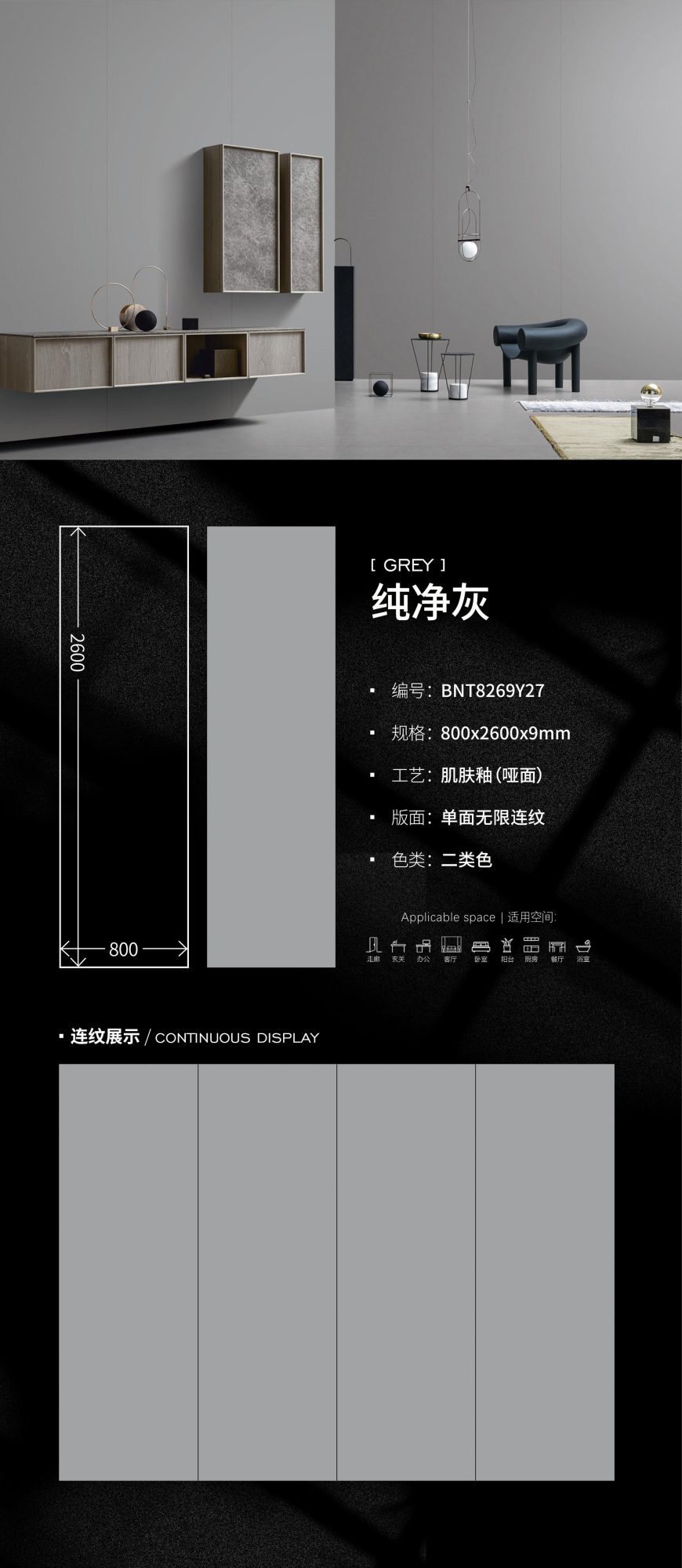 pure gray BNT8269Y27 image 1