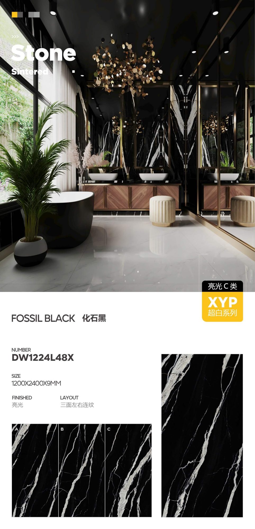 fossil black DW1224L48X image 1