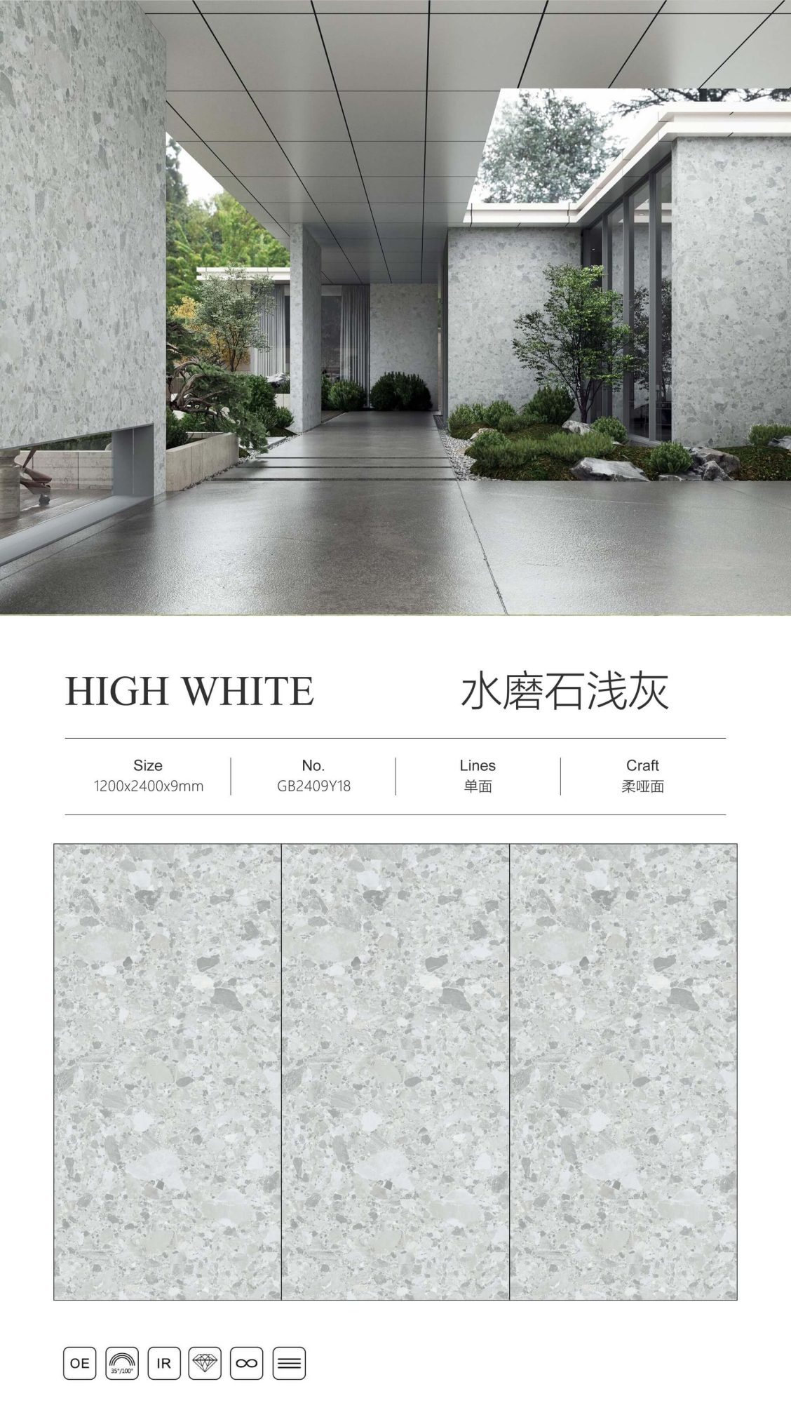 Terrazzo hellgrau GB2409Y18 image 1