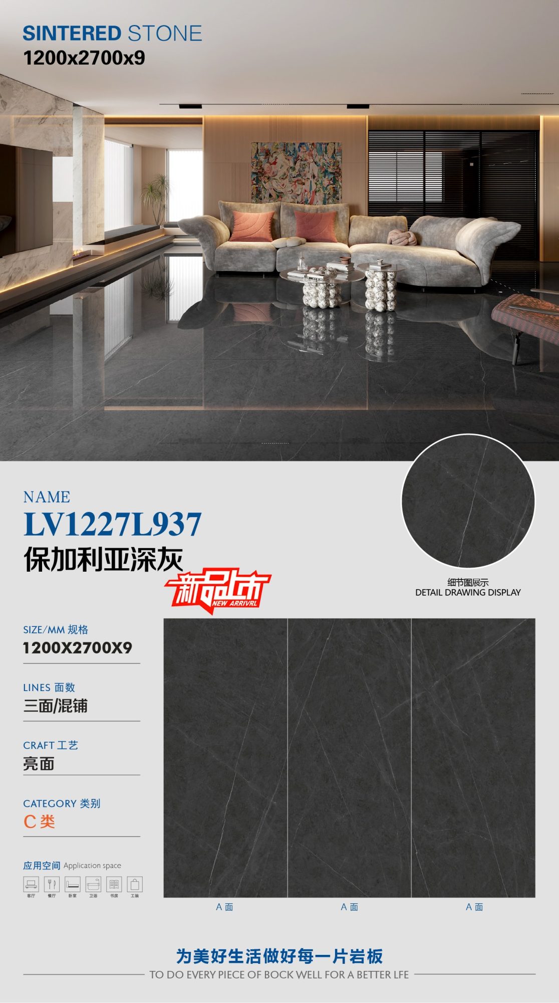 Bulgaria dark gray LV1227L937 image 1