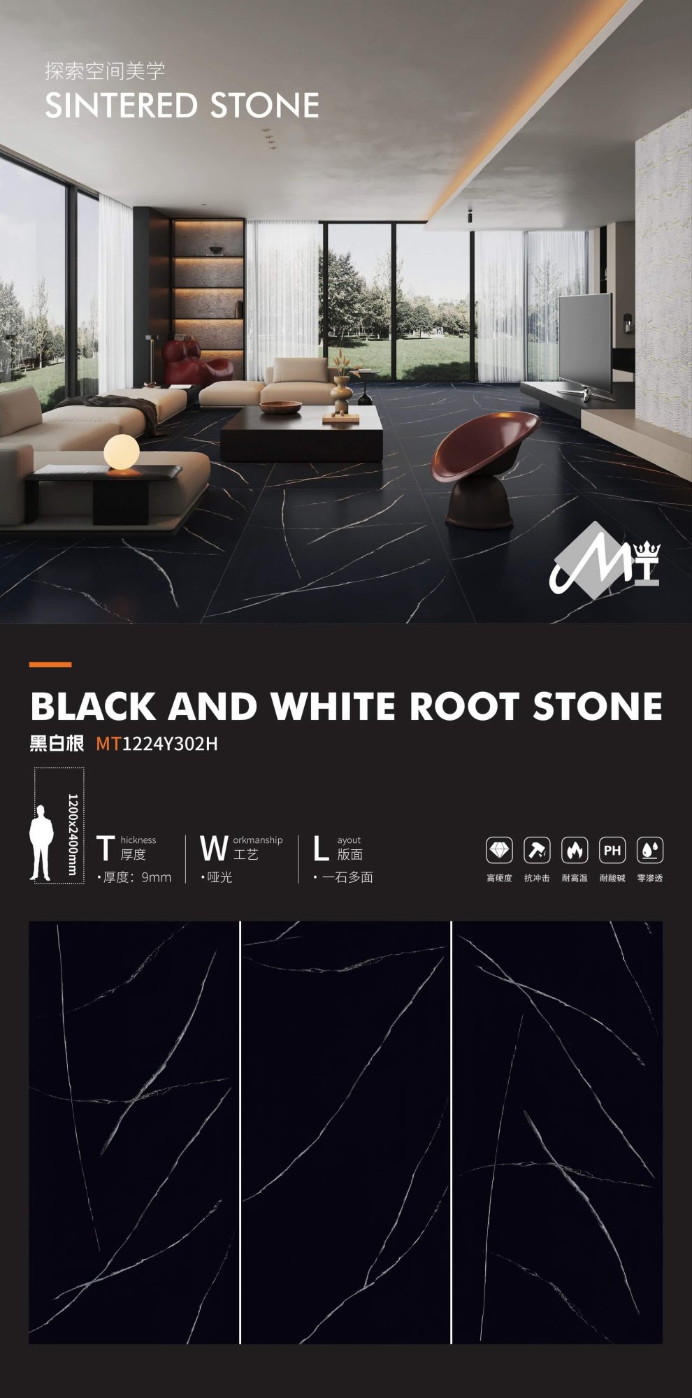 Black and white roots MT1224Y302H image 1