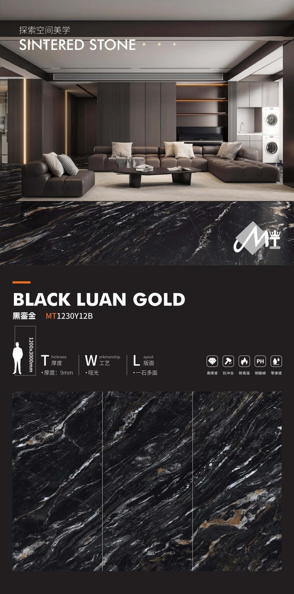 black gold MT1230Y12B  image 1