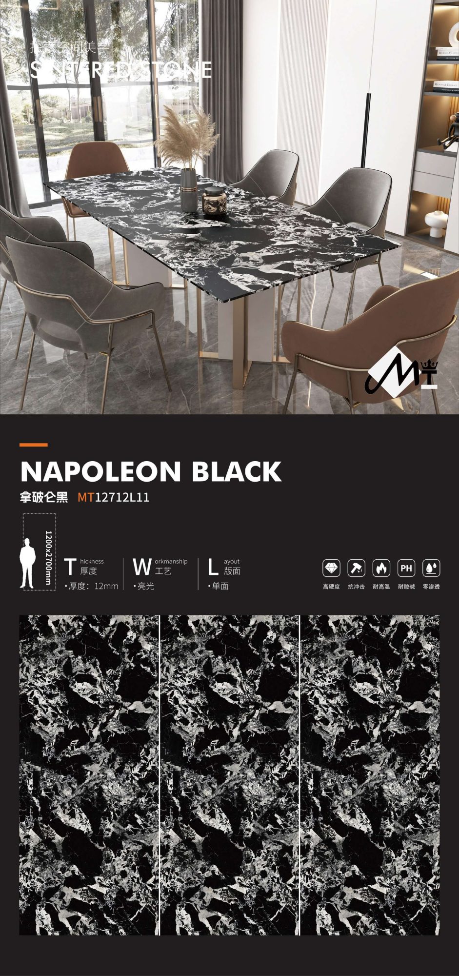 Napoleon schwarz MT12712L11 image 1