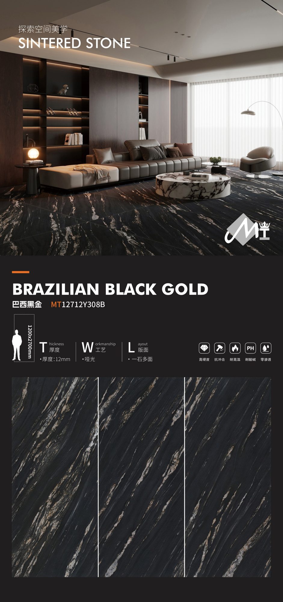 Brazilian black gold MT12712Y308B image 1