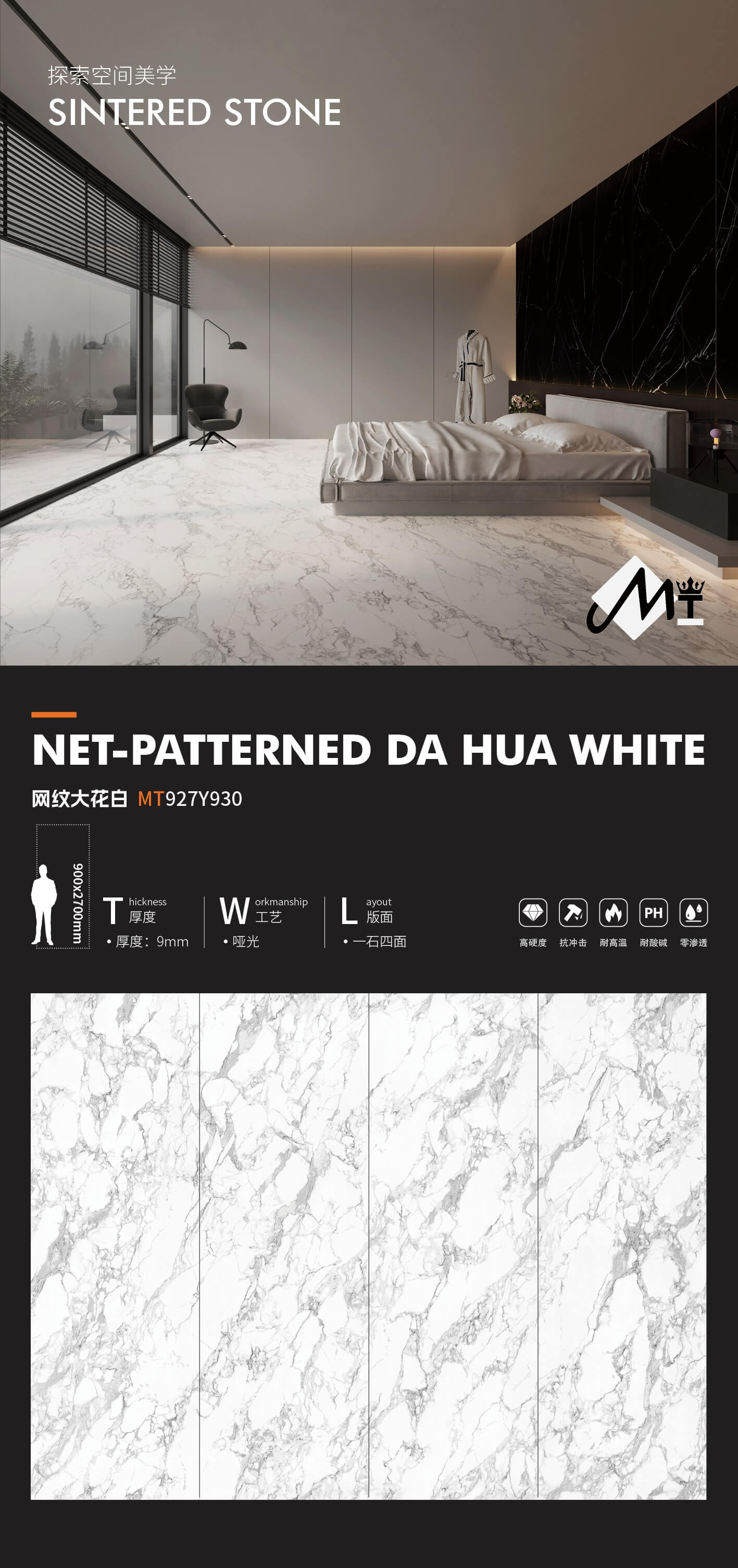 Net pattern large white