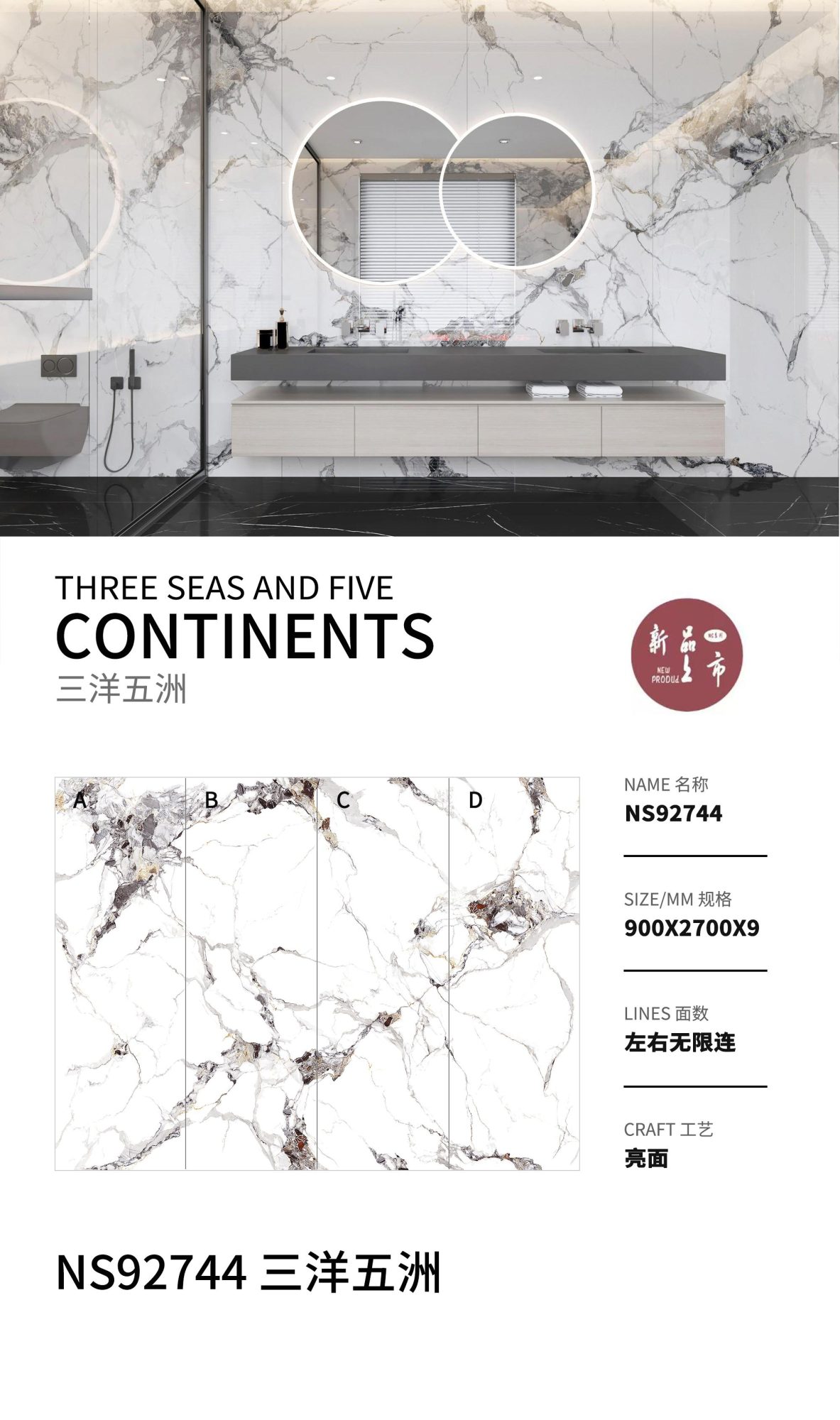 Three Oceans and Five Continents NS92744 image 1