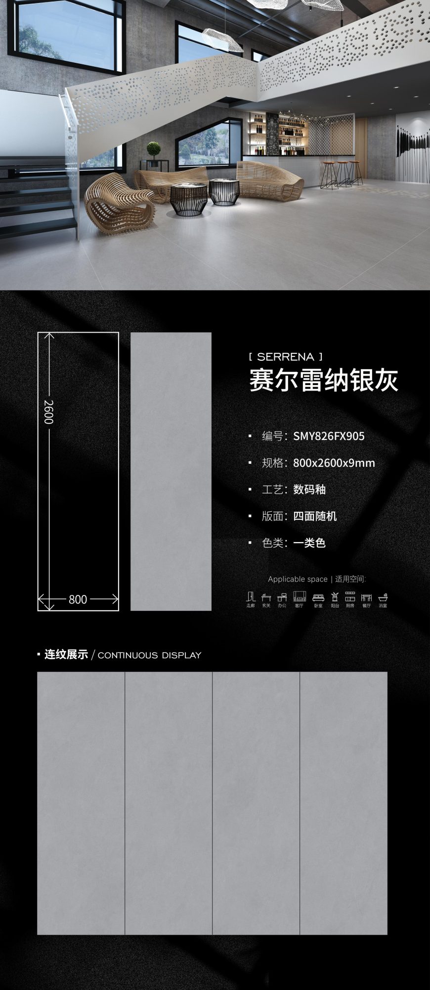 Serrena silver gray SMY826FX905 image 1
