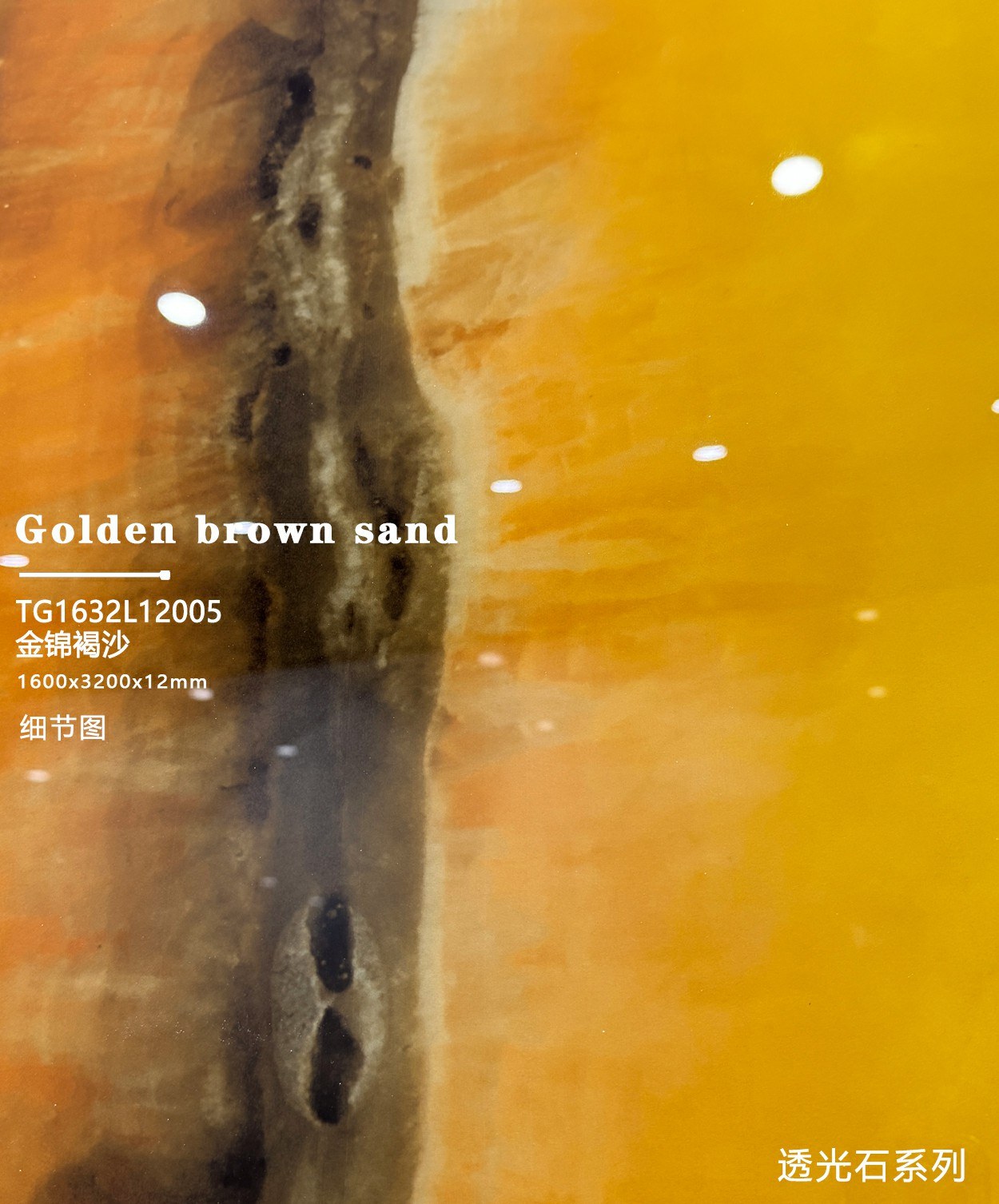 Golden brocade brown sand TG1632L12005 image 3