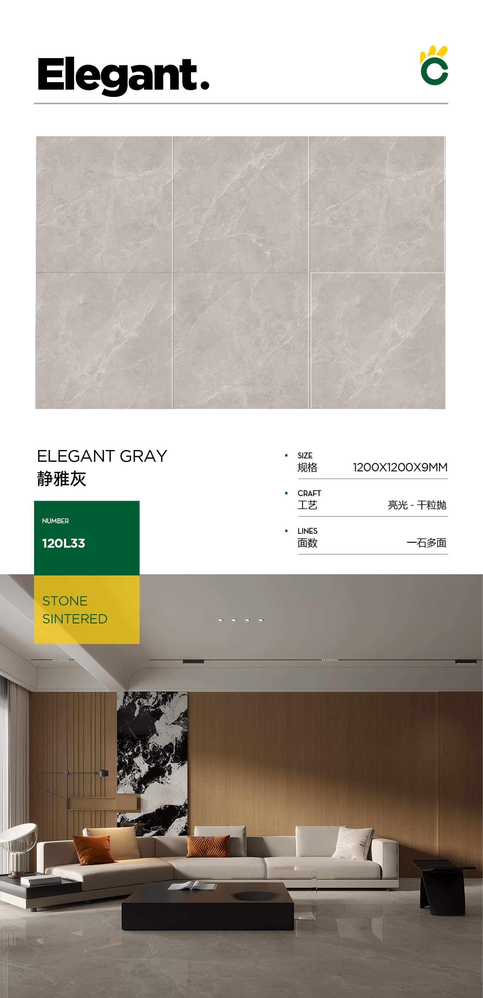 Jingya gray XNY120L33 image 1