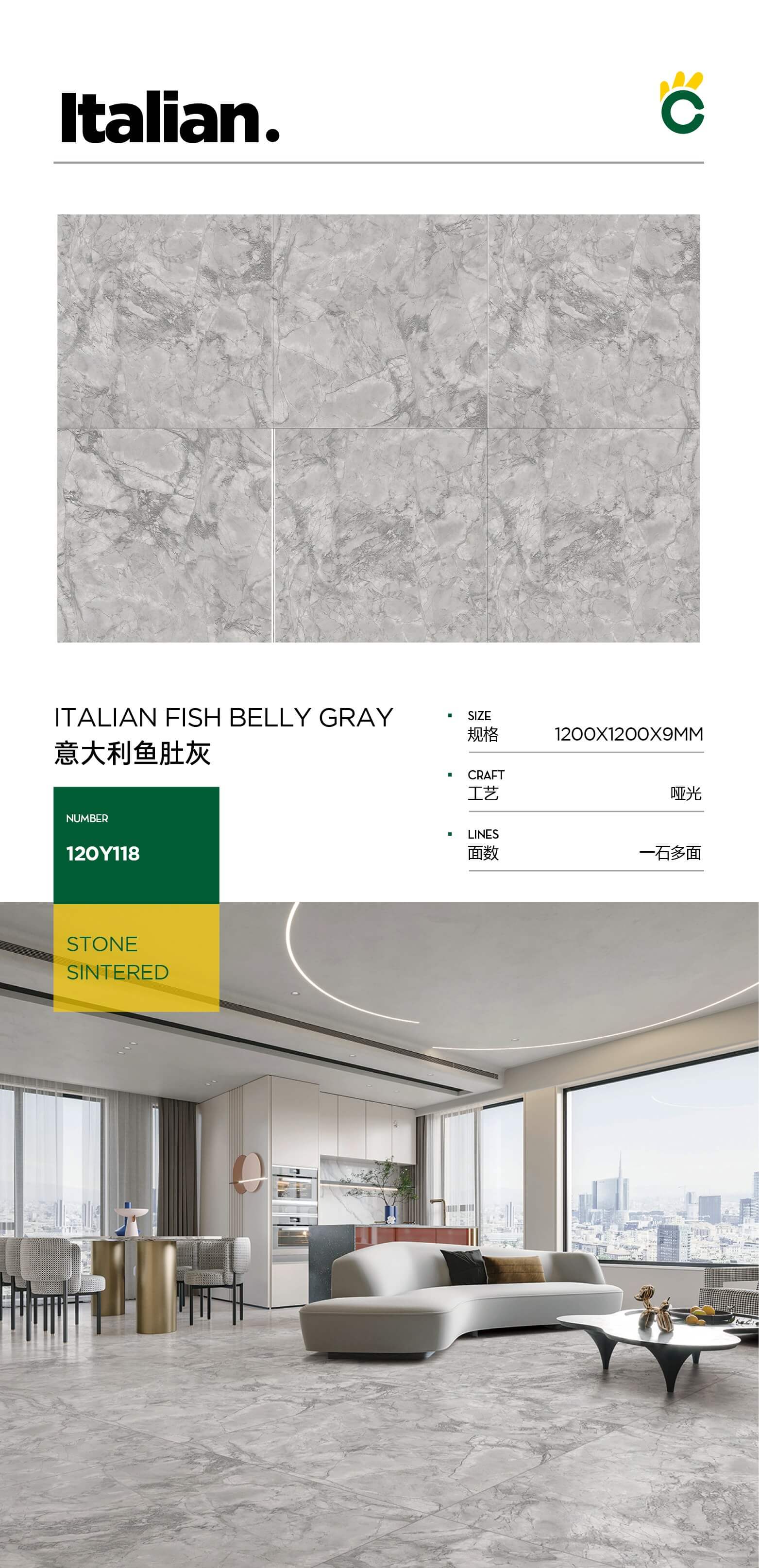 Italian fish maw gray