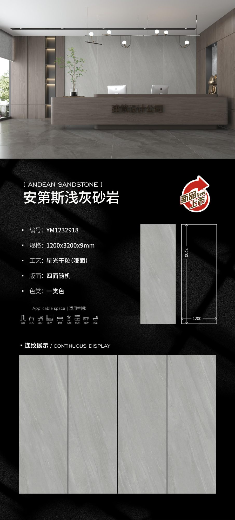Andean light gray sandstone YM1232918 image 1