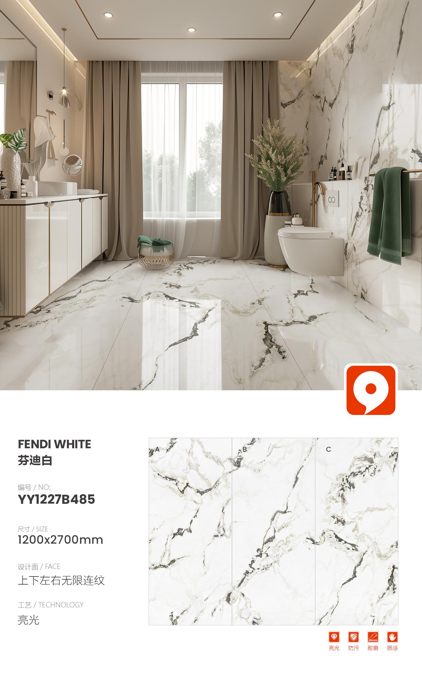 Fendi white YY1227B485 image 1