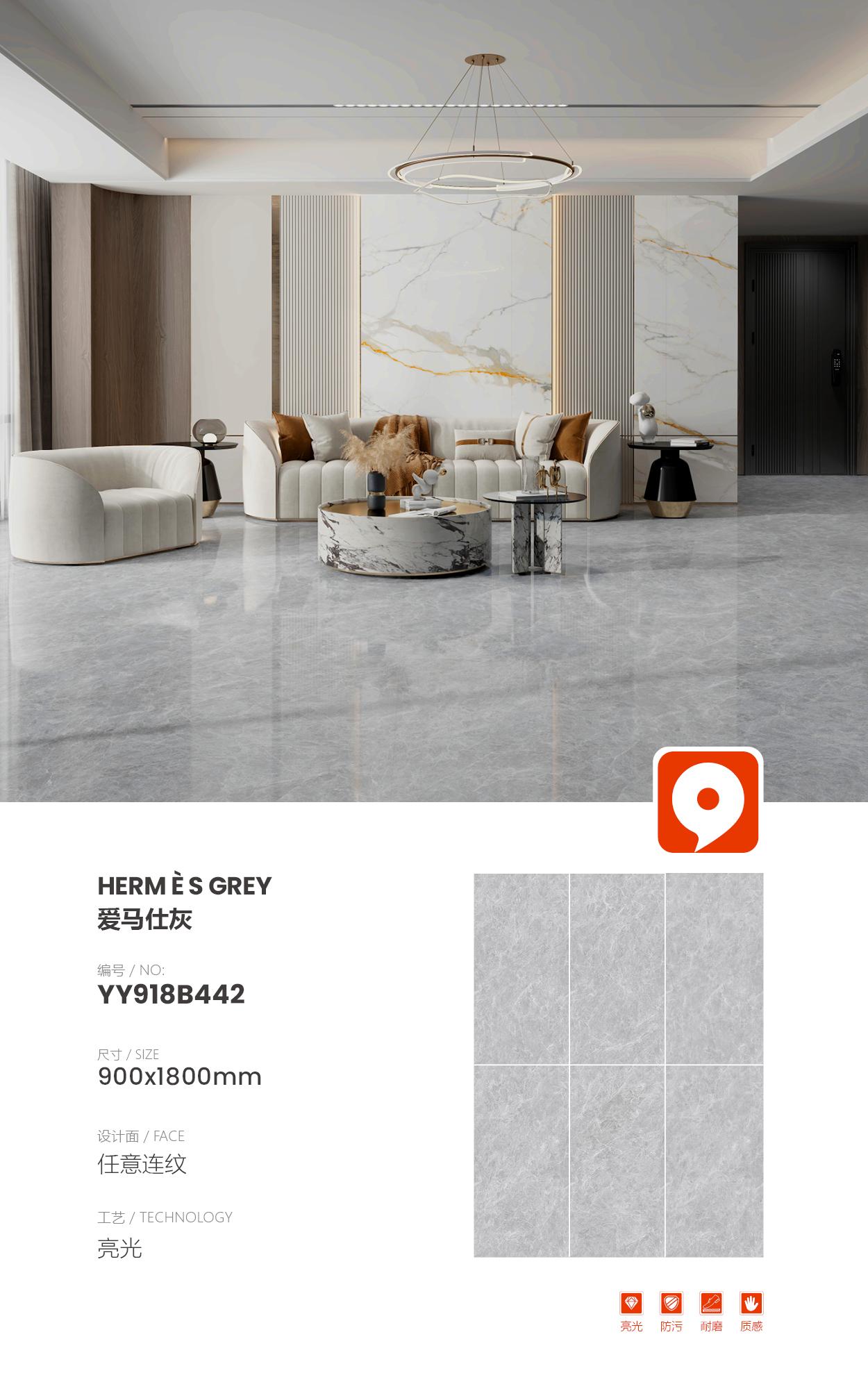 Hermes gris YY918B442 image 1