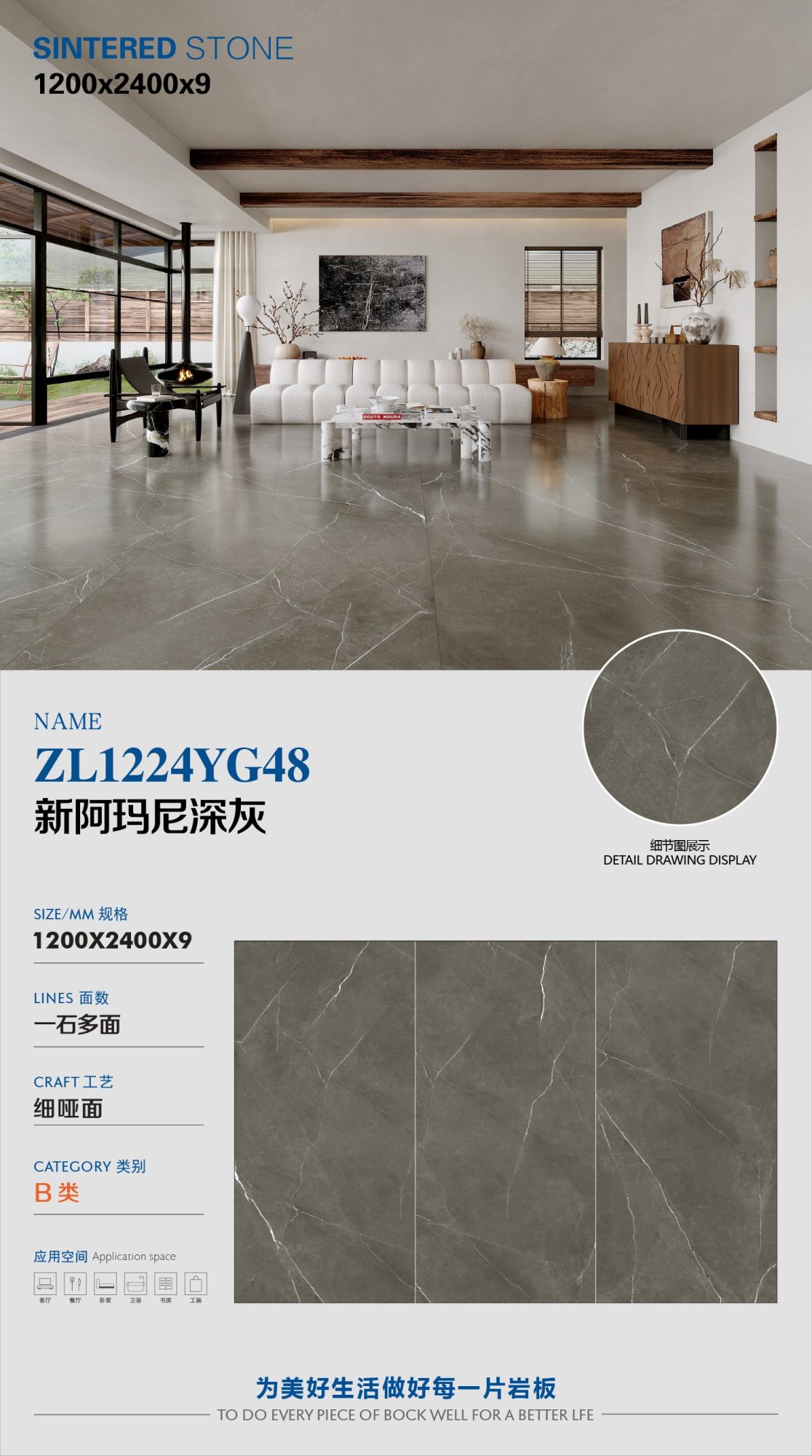 New Armani dark gray ZL1224YG48 image 1