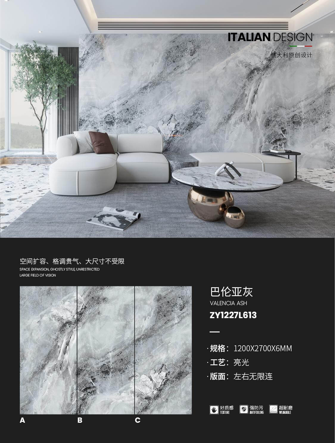 Valencia gray ZY1227L613  image 1